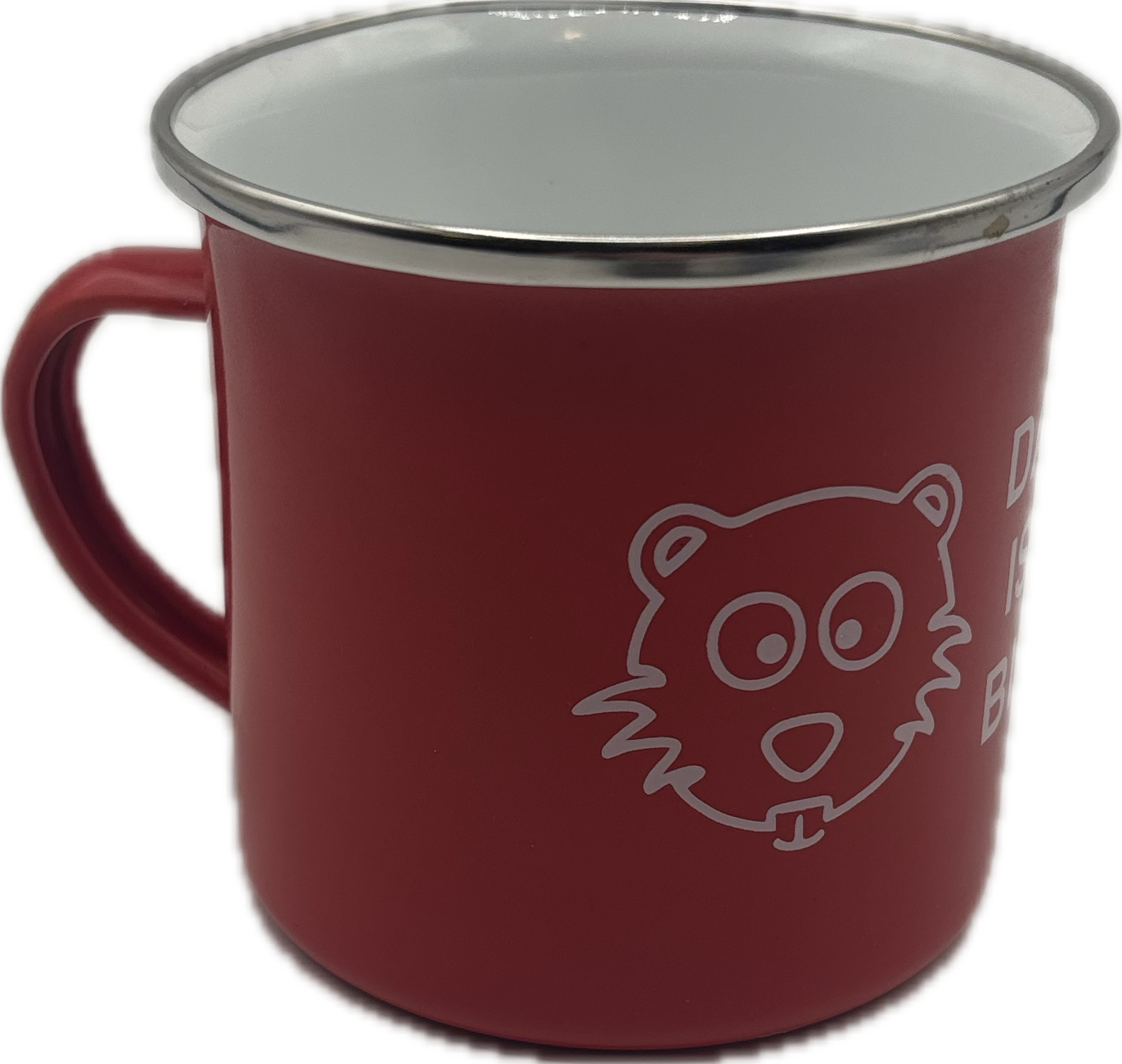 Biber Tasse "Das Leben ist (k)ein Biberhof , Emaille , verschiedene Farben