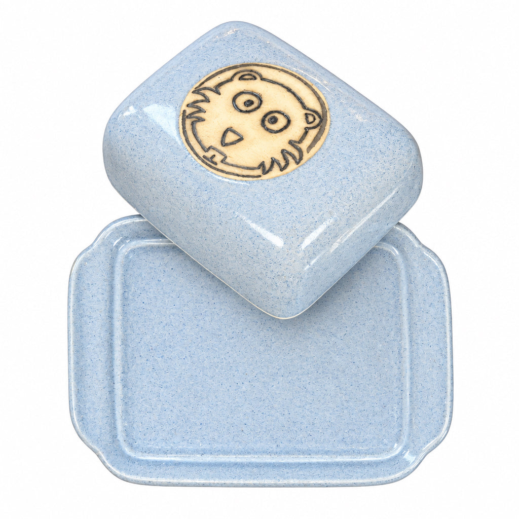 Biber - Butterdose (blau)