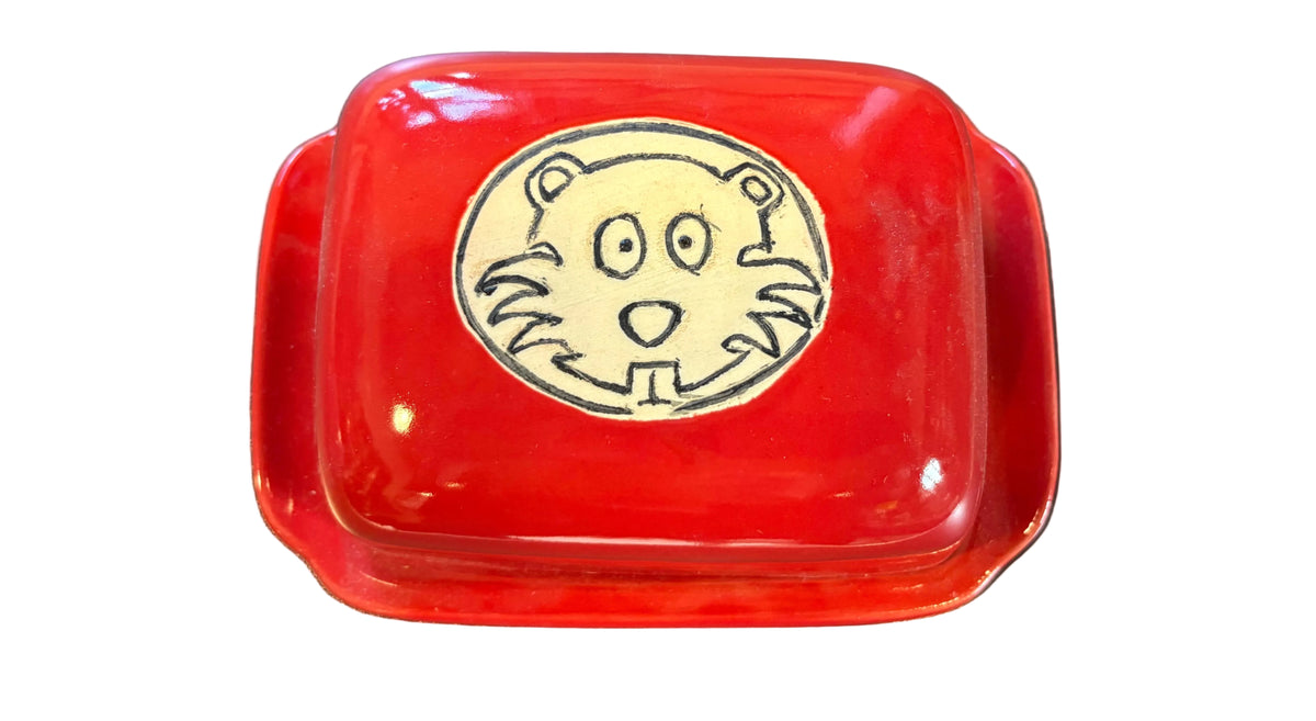 Biber - Butterdose (rot)