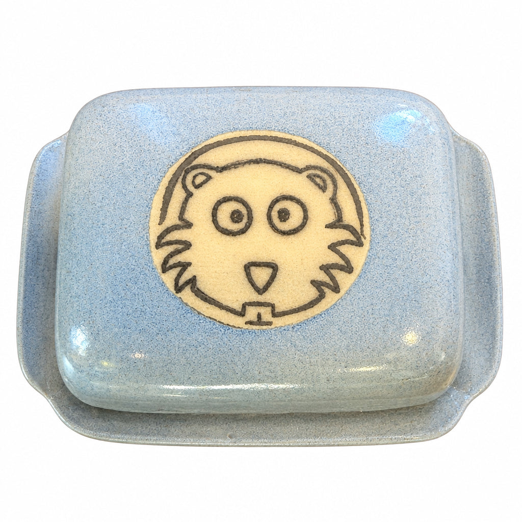 Biber - Butterdose (blau)