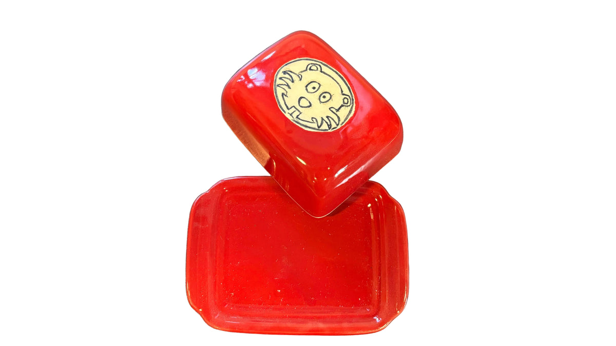 Biber - Butterdose (rot)