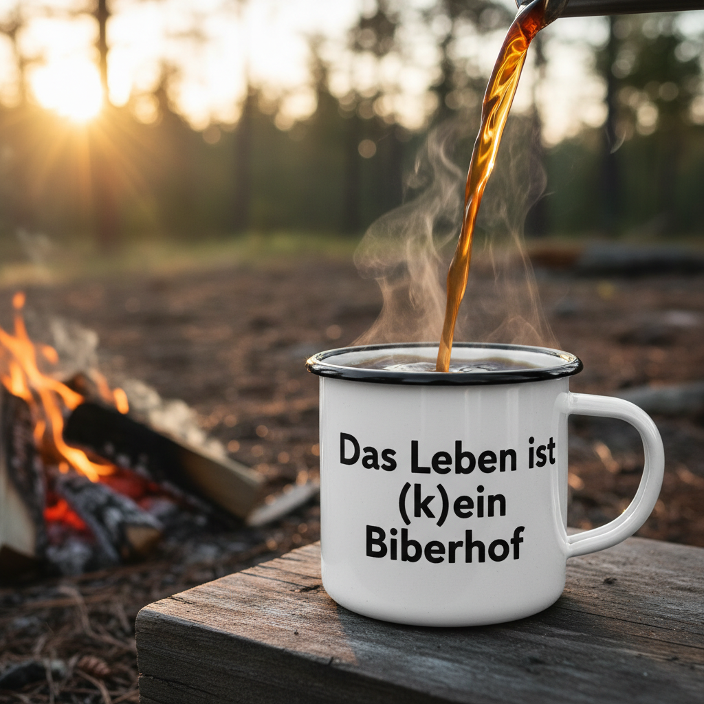 Biber Tasse 'Das Leben ist (k)ein Biberhof' - Weiß